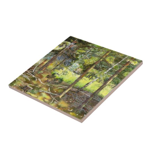 Kiefernwald Fliese (Seite)