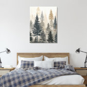 Kiefernwald Leinwanddruck (Insitu (Schlafzimmer))