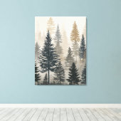 Kiefernwald Leinwanddruck (Insitu (Holzboden))