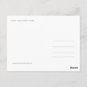 Kiefernwald mit Schnee im Winter Zypern Postkarte (Rückseite)