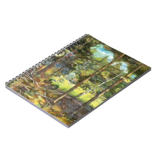 Kiefernwald Notizblock (Linke Seite)