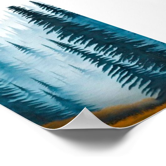 Kiefernwald Poster (Ecke)