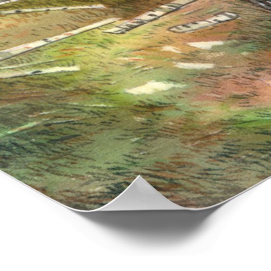 Kiefernwald Poster (Ecke)