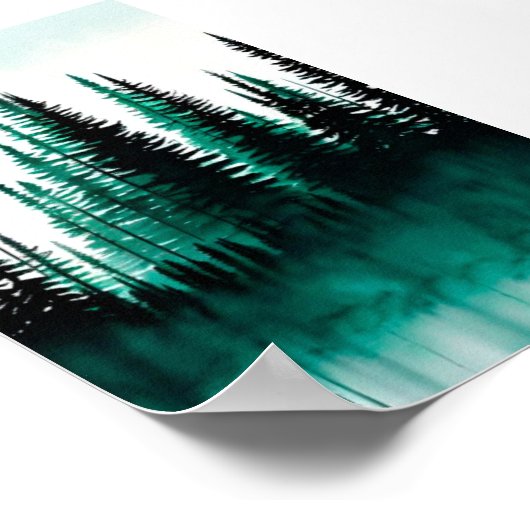 Kiefernwald Poster (Ecke)