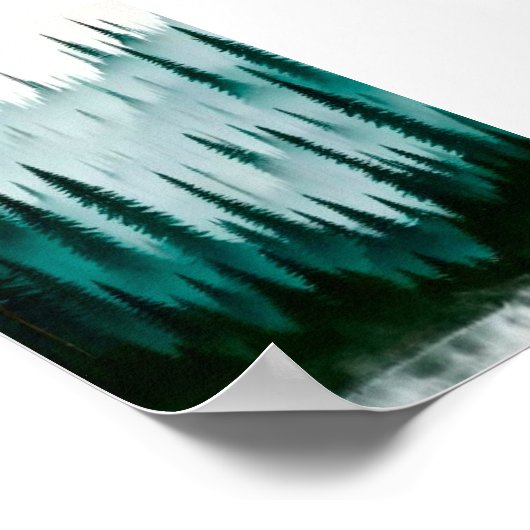 Kiefernwald Poster (Ecke)