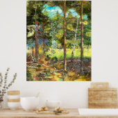 Kiefernwald Poster (Küche)
