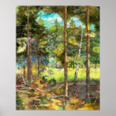 Kiefernwald Poster (Vorne)