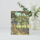 Kiefernwald Postkarte (Stehend Vorderseite)