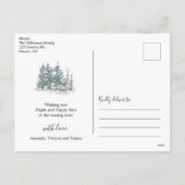 Kiefernwald Weihnachten Foto (Rückseite)