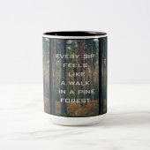 Kiefernwald Zweifarbige Tasse (Mittel)