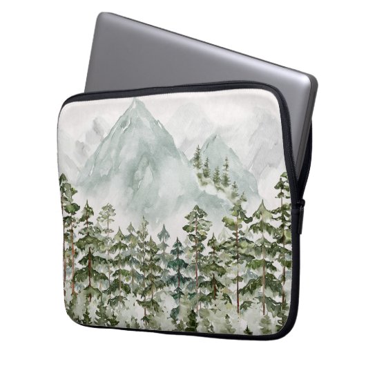 Kiefernwälder und -gebirge laptopschutzhülle (Vorderseite Links)