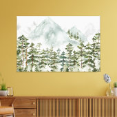 Kiefernwälder und -gebirge leinwanddruck (Insitu (Wohnzimmer))