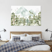 Kiefernwälder und -gebirge leinwanddruck (Insitu (Schlafzimmer))