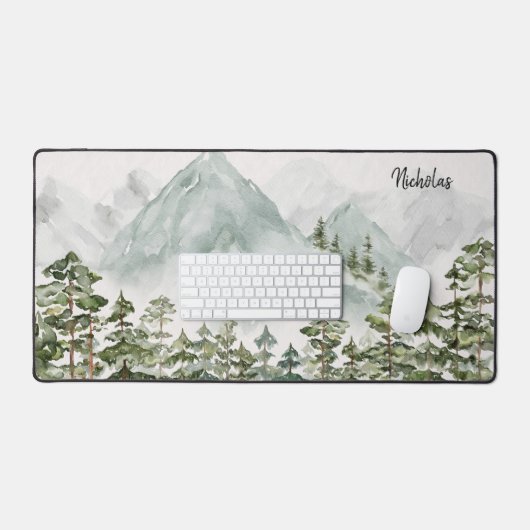 Kiefernwälder und -gebirge schreibtischunterlage (Tastatur & Maus)