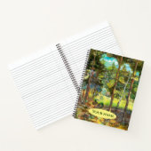 Kiefernwaldmalerei Aquarell Notizblock (Innenseite)