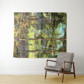 Kiefernwaldmalerei Aquarell Wandteppich (Beispiel (Horizontal))