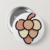 Kiefernzapfen Button (Vorne & Hinten)