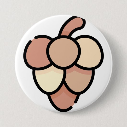 Kiefernzapfen Button (Vorderseite)