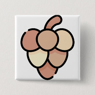 Kiefernzapfen Button