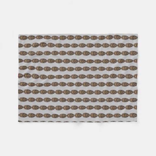 Kiefernzapfen Fleecedecke (Vorderseite (Horizontal))