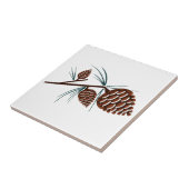 Kiefernzapfen Fliese (Seite)