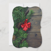 Kiefernzapfen, Glase, Weihnachtsgebäck für die Hol Einladung (Rückseite)