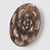 Kiefernzapfen Große Wanduhr (Winkel)