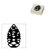 Kiefernzapfen Gummistempel (Stempel)