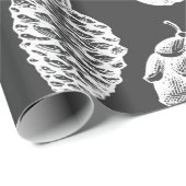 Kiefernzapfen handgezeichnetes nahtloses Muster. b Geschenkpapier (Rolleneckpunkt)