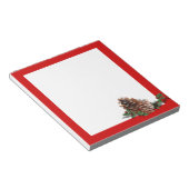 Kiefernzapfen (Hintergrundfarbe und Text hinzufüge Notizblock (angewinkelt)