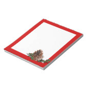 Kiefernzapfen (Hintergrundfarbe und Text hinzufüge Notizblock (Rotiert)