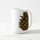 Kiefernzapfen Kaffeetasse (VorderseiteRechts)