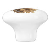 Kiefernzapfen Keramikknauf (Seitenansicht)