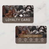 Kiefernzapfen, Konifer Treuekarte (Vorne/Hinten)