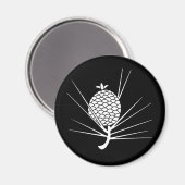 Kiefernzapfen mit Nadeln Magnet (Vorderseite/Rückseite)