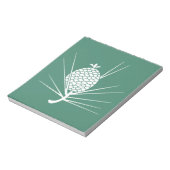 Kiefernzapfen mit Nadeln Notizblock (Rotiert)