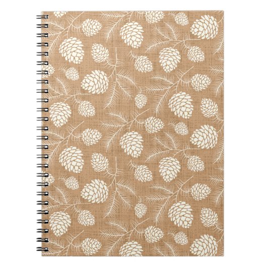 Kiefernzapfen Notizblock (Vorderseite)