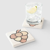 Kiefernzapfen Steinuntersetzer (Seitenansicht)