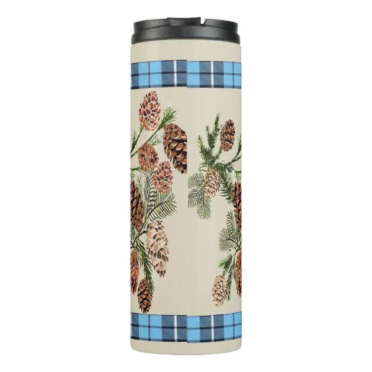 Kiefernzapfen Thermosbecher (Rückseite)