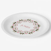 Kiefernzapfen und Beeren - Teller (Schrägansicht)