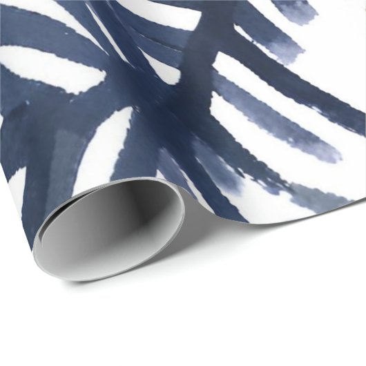 Kiefernzapfen und Branchen | Wasserfarbene Winterf Geschenkpapier (Rolleneckpunkt)