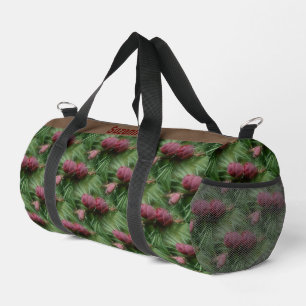 Kiefernzapfen und Kiefernnadeln Natur Personalisie Duffle Bag