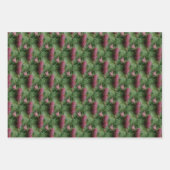 Kiefernzapfen und Kiefernnadeln Naturmuster Geschenkpapier Set (Vorderseite 3)