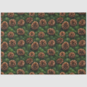 Kiefernzapfen und Spruce Tree Sprigs Dekoupage Seidenpapier (Vorderseite)