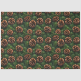 Kiefernzapfen und Spruce Tree Sprigs Dekoupage Seidenpapier
