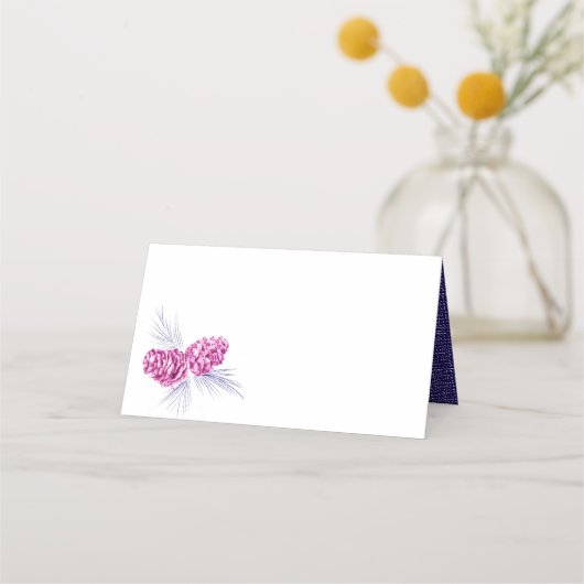 Kiefernzapfen zeichnend Platzkarten der Marine (Rückseite)