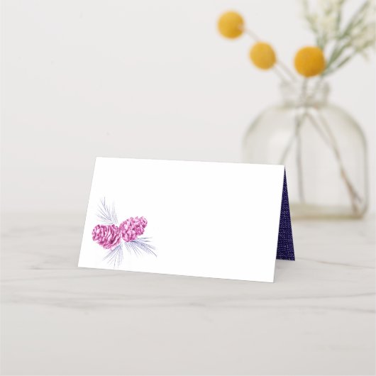 Kiefernzapfen zeichnend Platzkarten der Marine (Vorderseite)