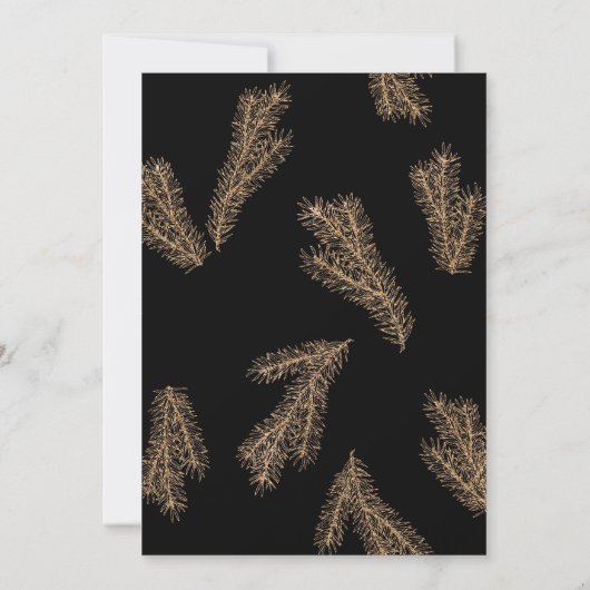 Kiefernzweig | Einladung zum Winterwaldhochgehen (Rückseite)