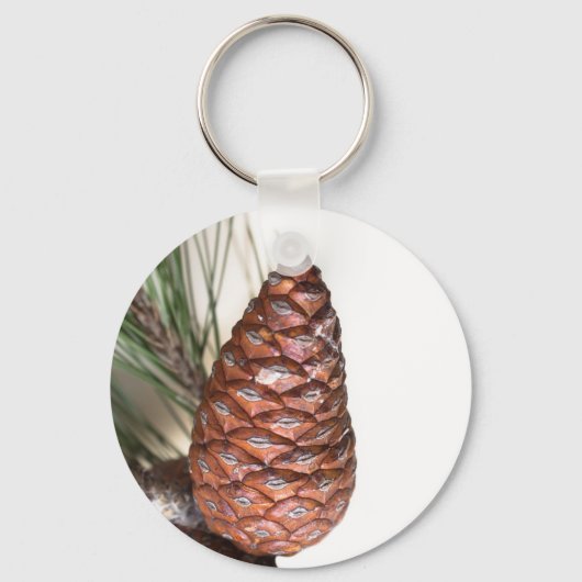 Kiefernzweig mit Pinecone Schlüsselanhänger (Vorderseite)