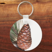 Kiefernzweig mit Pinecone Schlüsselanhänger (Vorderseite)